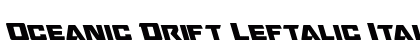 Oceanic Drift Leftalic Italic preview