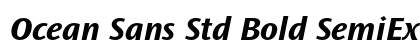 Ocean Sans Std Bold SemiExtended Italic Preview