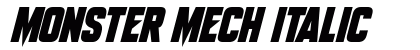 Monster Mech Italic preview