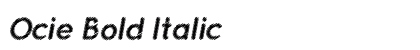 Ocie Bold Italic Preview