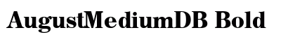 AugustMediumDB Bold
