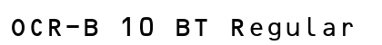 OCR-B 10 BT Regular preview
