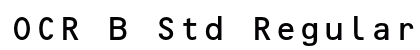 OCR B Std Regular Preview