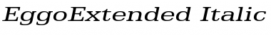 EggoExtended Italic Font EggoExtended Italic Font