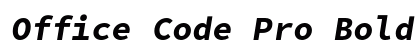 Office Code Pro Bold Italic preview
