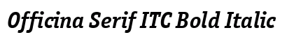 Officina Serif ITC Bold Italic preview