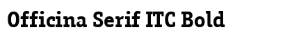 Officina Serif ITC Bold Preview