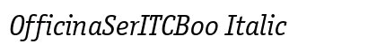 OfficinaSerITCBoo Italic Preview