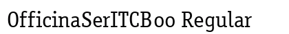 OfficinaSerITCBoo Regular Preview