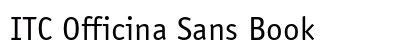ITC Officina Sans Book preview