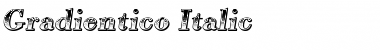 Gradientico Italic Font