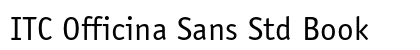 ITC Officina Sans Std Book preview