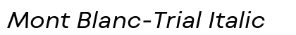 Mont Blanc-Trial Italic Preview