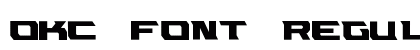 OKC FONT Regular preview