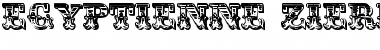 Egyptienne Zierinitialien Font