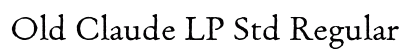 Old Claude LP Std Regular preview