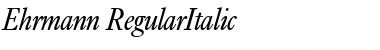 Ehrmann Font