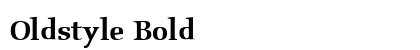 Oldstyle Bold Preview