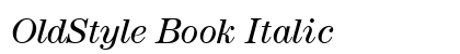 OldStyle Book Italic preview