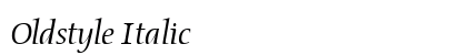 Oldstyle Italic Preview