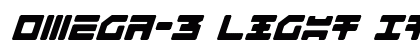 Omega-3 Light Italic Light Italic preview