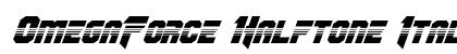 OmegaForce Halftone Italic Italic preview