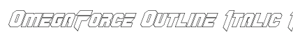 OmegaForce Outline Italic Italic preview