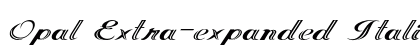 Opal Extra-expanded Italic preview