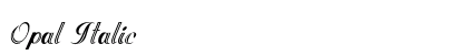 Opal Italic preview