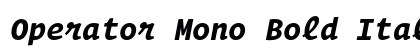 Operator Mono Bold Italic Preview