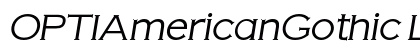 OPTIAmericanGothic LightItalic preview