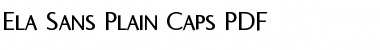 Ela Sans Plain Caps Font