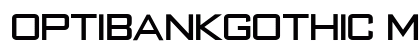OPTIBankGothic Medium preview