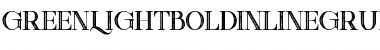 Green light bold inline grunge Regular Font Green light bold inline grunge Regular Font