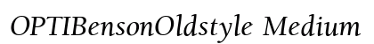 OPTIBensonOldstyle Medium preview