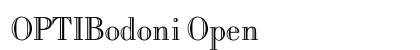 OPTIBodoni Open preview