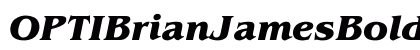 OPTIBrianJamesBold-Italic ItalicBold preview