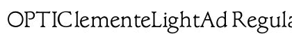 OPTIClementeLightAd Regular preview