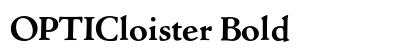 OPTICloister Bold preview