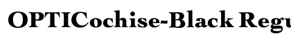 OPTICochise-Black Regular preview