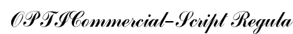 OPTICommercial-Script Regular preview