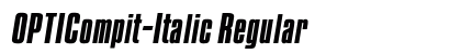 OPTICompit-Italic Regular preview