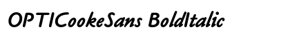 OPTICookeSans BoldItalic Preview