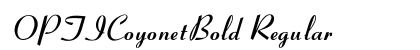 OPTICoyonetBold Regular preview