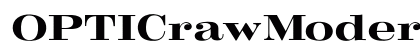 OPTICrawModern Regular preview