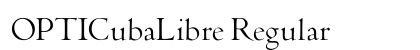 OPTICubaLibre Regular preview