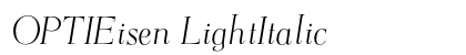 OPTIEisen LightItalic preview
