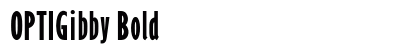 OPTIGibby Bold preview