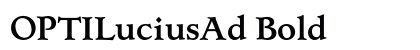 OPTILuciusAd Bold preview