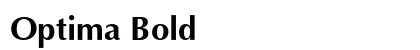 Optima Bold preview